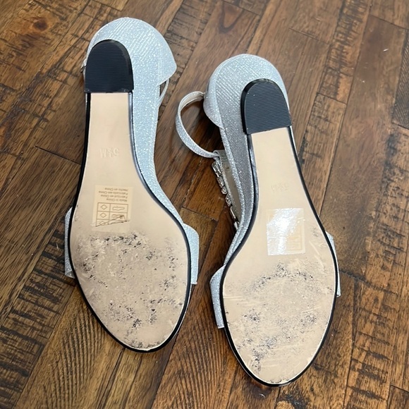 BENJAMIN WALK Touch Ups BEATRIX WEDGE SANDALS with chunky rhinestones 5.5 - Picture 9 of 14